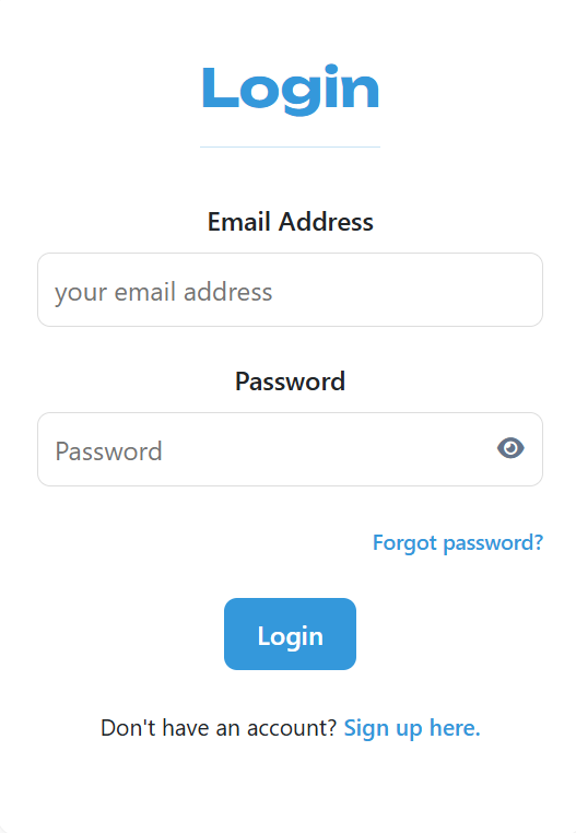 Pace Apps login screen